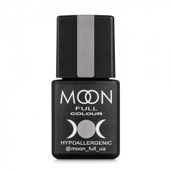 Гель-лак для нігтів Moon Full Color Hypoallergenic Gel Polish 327 срібний глітер на півпрозорій основі, 8 мл