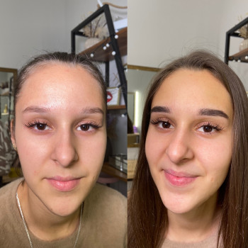 Покраска брів фарбою Elan та корекція форми