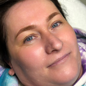 Пудровый татуаж бровей