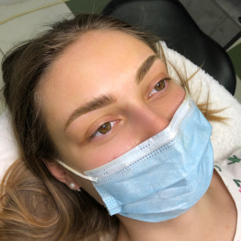 Пудровый татуаж бровей