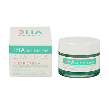 Крем для обличчя Esfolio Clear Cream з 3HA кислотами, 50 г