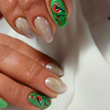 Гель-лак, новогодний дизайн