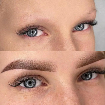 брови пудровые