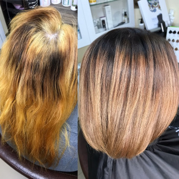 Сложные техники окрашивания, блонды красителем, многогранные медные оттенки и благородные шоколадные тона, я знаю как!
                    Перукар-колорист Ирина Дніпро