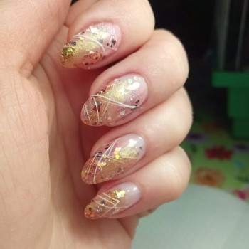 Викладений французький, акваріум
                    Мастер маникюра Ольга Ровно