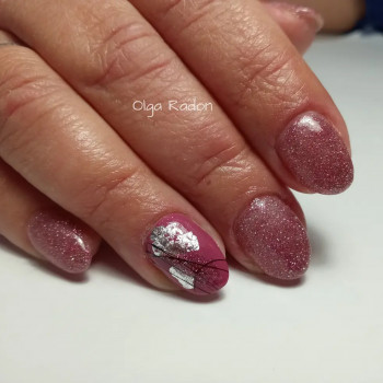 Викладений французький, акваріум
                    Мастер маникюра Ольга Ровно