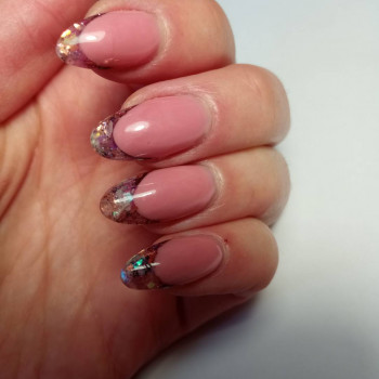 Викладений французький, акваріум
                    Мастер маникюра Ольга Ровно