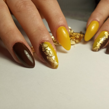 Викладений французький, акваріум
                    Мастер маникюра Ольга Ровно