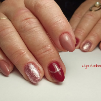 Викладений французький, акваріум
                    Мастер маникюра Ольга Ровно