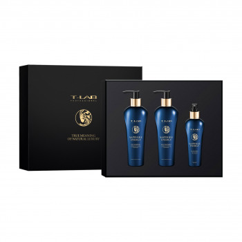Набір для волосся T-LAB Professional Sapphire Energy Ritual (шампунь, 300 мл + кондиціонер, 300 мл + міст, 150 мл)