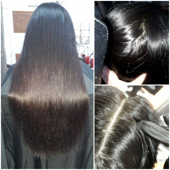 Окрашивание корней, тонирование длины