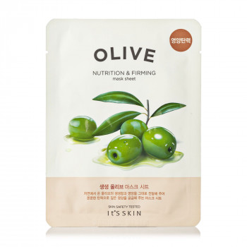 Інтенсивно зволожувальна тканинна маска для обличчя It's Skin The Fresh Olive Mask Sheet з оливковою олією, 22 г