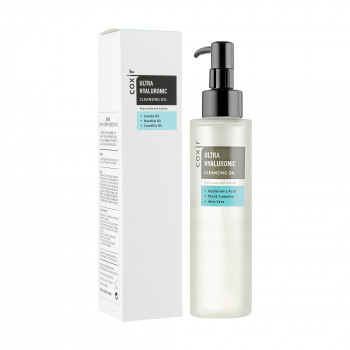 Очищувальна гідрофільна олія для обличчя Coxir Ultra Hyaluronic Cleansing Oil, 150 мл