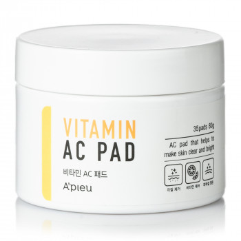 Пілінг-диски для очищення шкіри обличчя A'pieu Vitamin AC Pad, 35 шт