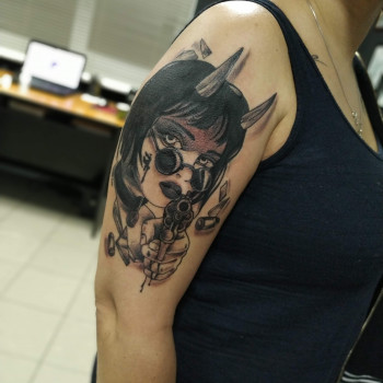 Цветная тату
                    Тату мастер Дмитрий Днепр