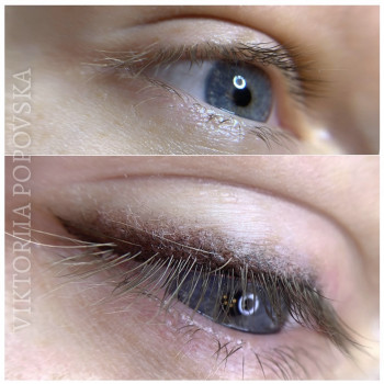 Стрелочка с растушёвкой
                    Мастер перманентного макияжа Виктория Киев