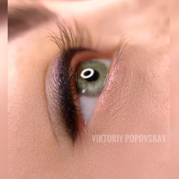 Стрелочка с растушёвкой
                    Мастер перманентного макияжа Виктория Киев