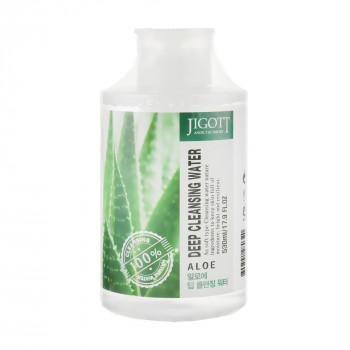Очищувальна вода для обличчя Jigott Aloe Deep Cleansing Water Алое, 530 мл