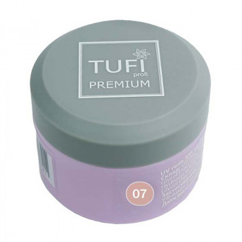 Гель для нарощування нігтів Tufi profi Premium UV Gel, 07 Cover Dark, 30 г