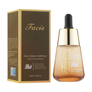Сироватка для обличчя Facis Snail Essence Ampoule з екстрактом равлика, 35 мл