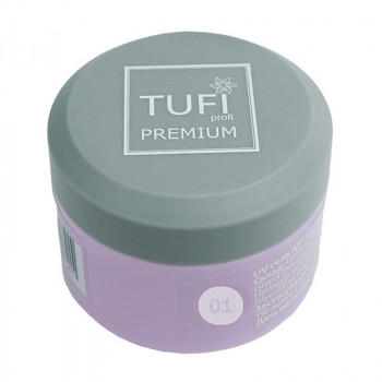 Гель для нарощування нігтів Tufi profi Premium UV Gel, 01 Clear, 5 г