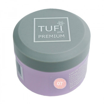 Гель для нарощування нігтів Tufi profi Premium UV/LED Gel з шимером, 07 Shine Witch, 15 г