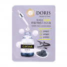 Ампульна тканинна маска для обличчя Doris Caviar Real Essence Mask з екстрактом чорної ікри, 25 мл