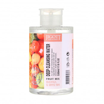 Глибокоочищувальна вода для обличчя Jigott Deep Cleansing Water Fruit Mix з екстрактом фруктів, 530 мл