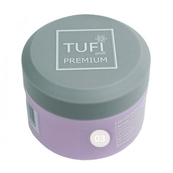Гель для нарощування нігтів Tufi profi Premium UV/LED Gel, 03 Baby Milk, 15 г