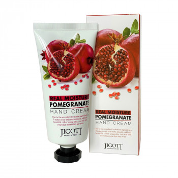 Крем для рук Jigott Real Moisture Pomegranate Hand Cream з екстрактом граната, 100 мл
