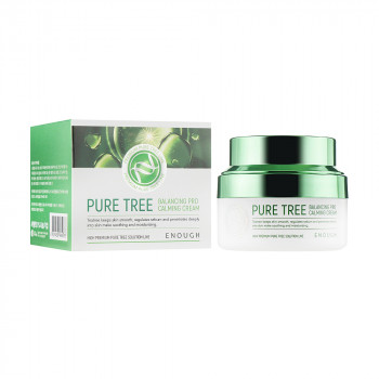 Заспокійливий крем для обличчя Enough Pure Tree Balancing Pro Calming Cream з екстрактом чайного дерева, 50 мл