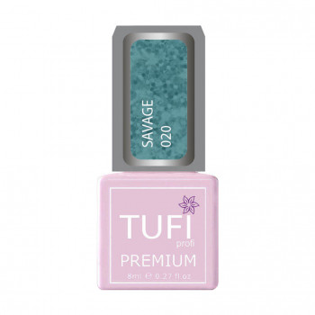 Гель-лак для нігтів Tufi profi Premium Savage 020 Світловідбивний Мадрид, 8 мл
