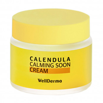 Заспокійливий крем для обличчя WellDerma Calendula Calming Soon Cream з календулою, 80 г