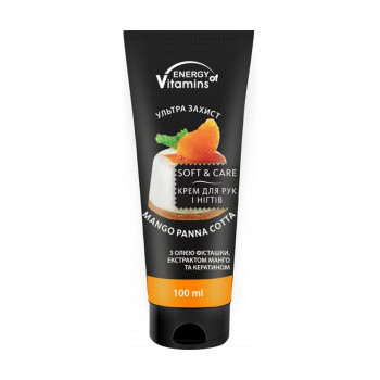 Крем для рук та нігтів ENERGY of Vitamins Mango Panna Cotta, 100 мл