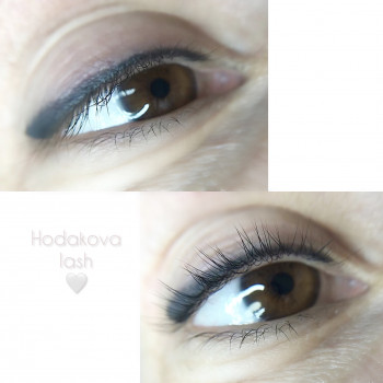 Ось так ми підняли опущені донизу та тоненькі війки.
Тепер 