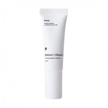 Матувальний крем для для обличчя Sane Retinol + Vitamin B для жирної шкіри, 10 мл