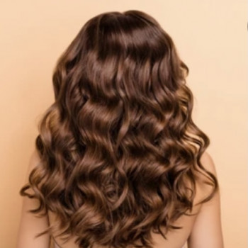 Укладка волос каштановый цвет брюнет, фото - Салон красоты CoolColor Studio