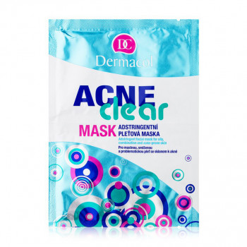 Стягуюча маска для обличчя Dermacol Acne Clear Mask для жирної, комбінованої та проблемної шкіри, 2*8 г