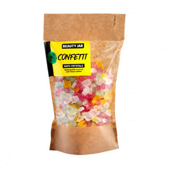 Кристали для ванни Beauty Jar Confetti Bath Crystals пінисті, з конфетті з літсеєю кубеба, 600 г