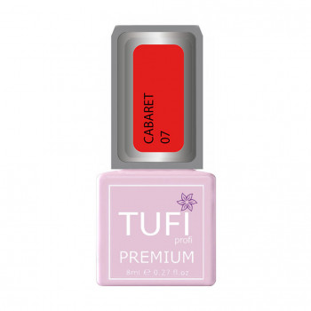 Гель-лак для нігтів Tufi profi Premium Cabaret 07 Чистий червоний, 8 мл
