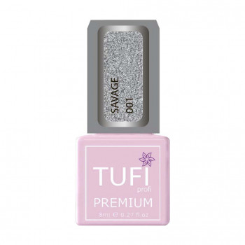 Гель-лак для нігтів Tufi profi Premium Savage 001 Світловідбивне місячне світло, 8 мл