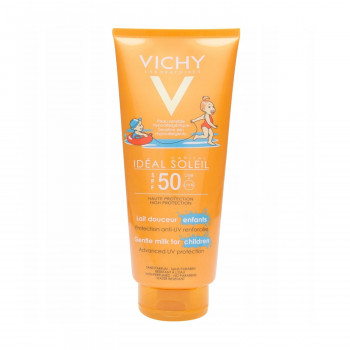 Дитяче сонцезахисне молочко Vichy Ideal Soleil Gentle Protective Milk Kids SPF 50 водостійке, для чутливої шкіри, 300 мл