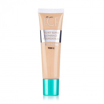 Тонувальний засіб для обличчя LCF Silver & Mint Velvet Super Coverage Foundation 02, 35 мл
