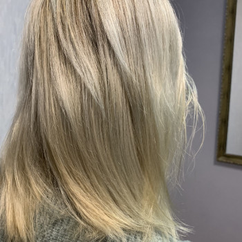 Женская стрижка блонд мелирование, фото - Салон красоты CoolColor Studio