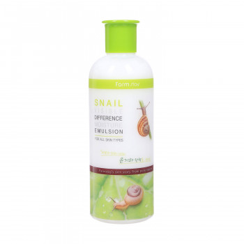Зволожувальна емульсія для обличчя FarmStay Visible Difference Moisture Emulsion Snail з муцином равлика, 350 мл
