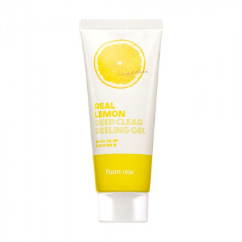 Пілінг-гель для обличчя FarmStay Real Lemon Deep Clear Peeling Gel з екстрактом лимону, 100 мл
