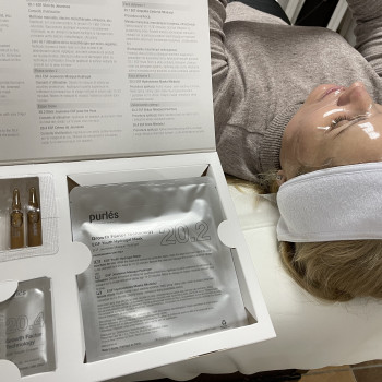 Уход заводе с помощью пептидного пилинга, маски, сыворотки, 