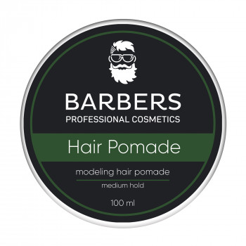 Чоловіча помада для волосся Barbers Modeling Hair Pomade Medium Hold середньої фіксації, 100 мл