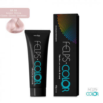Фарба для волосся Felps Color 12.11 Ультра-блонд інтенсивний світло-сірий 60 г