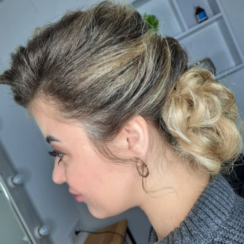 дневной макияж и прическа